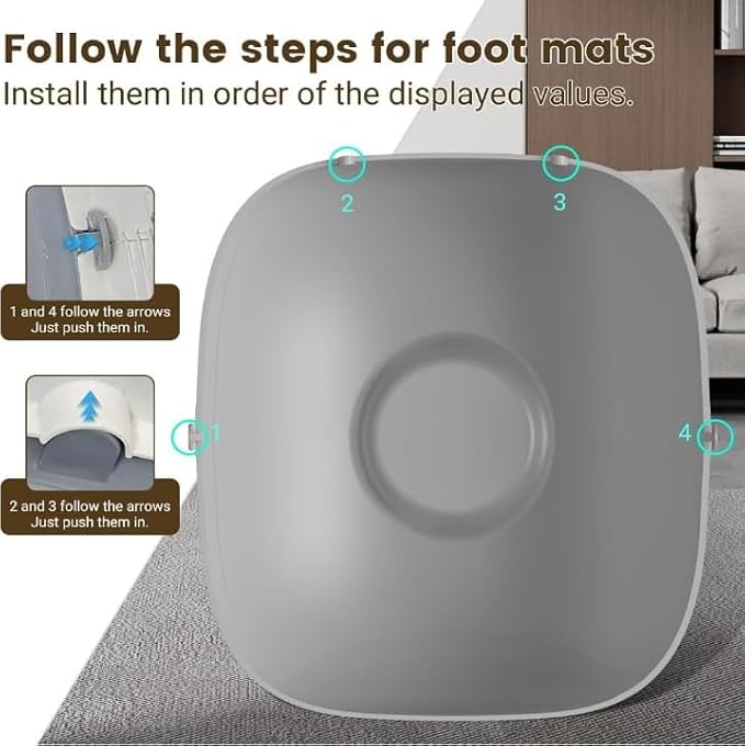 Silicone Litter Pad Accessory Anti Bite Leakproof Anti Scratch Replacement Easy to Clean for Automatic Cat Parts 19.49x15.75x0.39inch