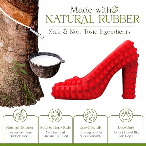 Treat Dispensing Chew Shoe Interactive Puzzle Toys - Dog Chew Enrichment Toys for Aggressive Chewers, Boredom Relief and Brain Stimulating Game Keeps Small Medium Dogs Engaged