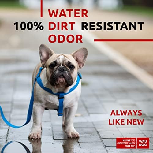 WAUDOG Waterproof Dog Harness with QR Code Tag & Metal Clasp