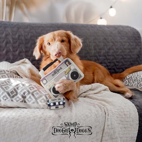Snoop Doggie Dogs Plush Squeaky Dog Toy– Soft Interactive Chew Toy for