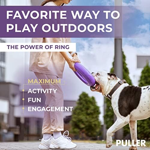 COLLAR Puller Dog Toy Ring for Small Medium Large Dogs Fetch Floating Disc