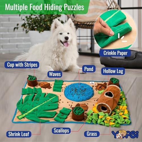Snuffle Mat for Dogs Large Breed 39.4''x23.6''- Interactive Dog Toys for Boredom - Sniff mat - Mental Stimulation - Enrichment Toys