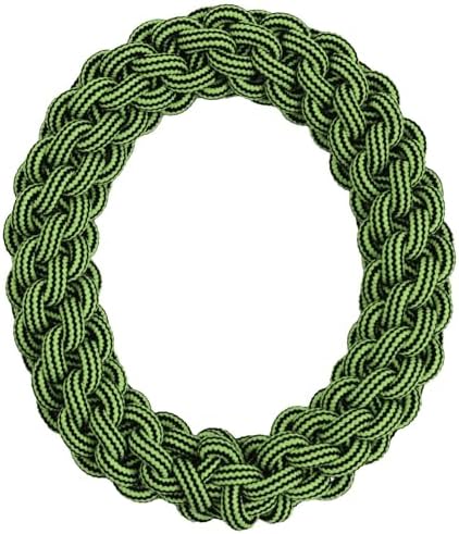Jolly Pets TIK-Tak-Tugzz Woven Rope Dog Toy, O Shape, Large/XL