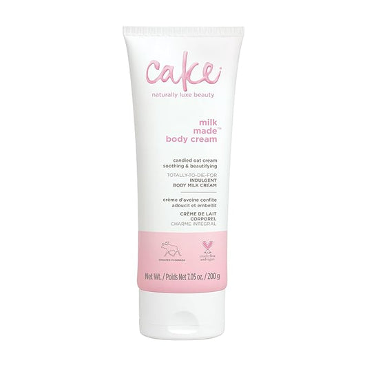 Cake Beauty, Shea Butter Body Cream Body Lotion For Women Dry Skin, Basic, Milk Made Indulgent, 7 Fl Oz