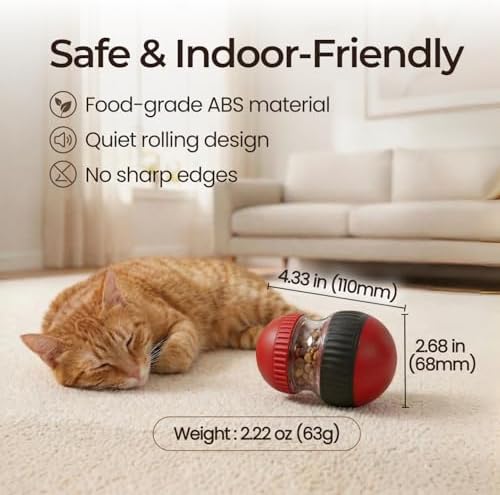 Interactive Cat Treat Toys Puzzle Feeder with Fun Bird Sound