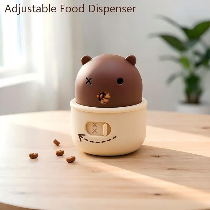 Dog Treat Dispenser Toy，Durable Silicone, wear-Resistant and bite-Resistant. Interactive Puzzle Toy for Dogs and Cats