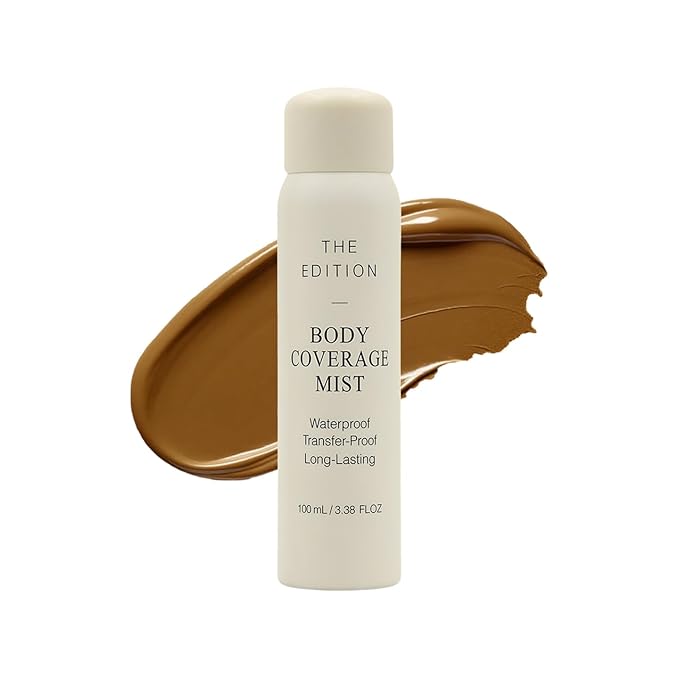 The Edition Body Coverage Perfector Spray – Flawless Full Body & Leg Makeup | Skin-Perfecting Foundation, Tattoo & Scar Concealer, Waterproof, Long-Lasting & Transfer-Proof (Golden Bronze)