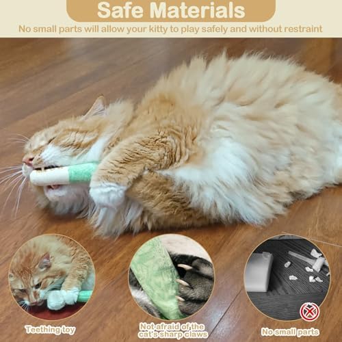 Tocirelo Catnip Toys for Cat with Pure 45000mg A+Organic Catnip, Soft Plush