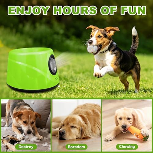 Automatic Dog Ball Launcher -Adjustable Distance Settings Dog Ball Thrower