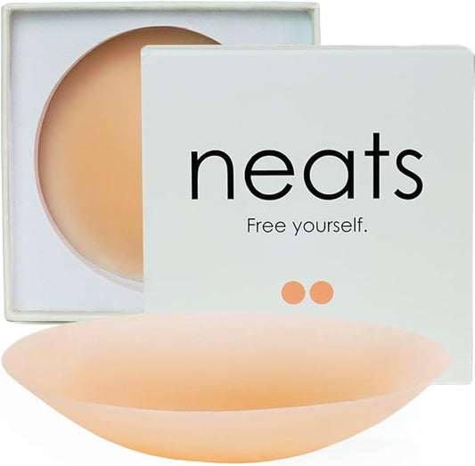 NEATS Nipple Covers for Women, Reusable & Hypoallergenic Adhesive Silicone Pasties