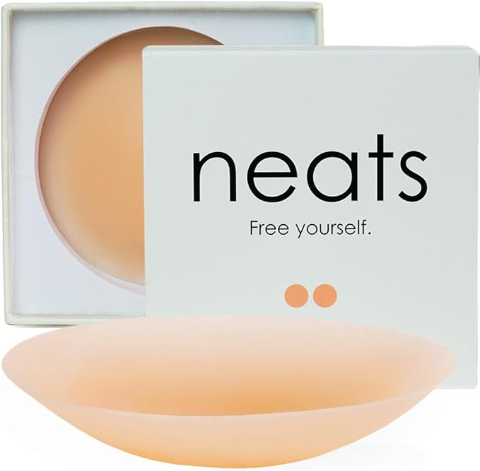 NEATS Nipple Covers for Women, Reusable & Hypoallergenic Adhesive Silicone Pasties