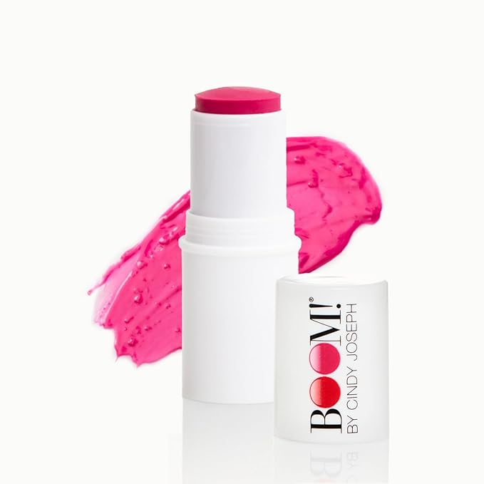 Boomstick GLO ® + Boomstick Peony Pink ™ Buildable Lip & Cheek Tint Makeup Sticks, Moisturizer Stick & Subtle Pink Shine - BOOM! by Cindy Joseph Cosmetics