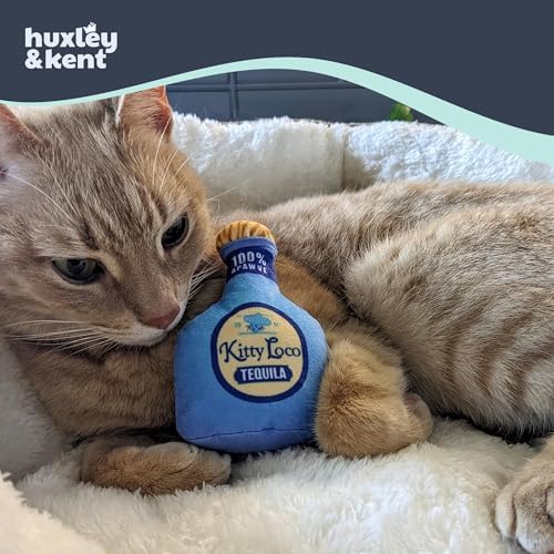 Huxley & Kent Plush Crinkle Catnip Cat Toy, Kitty Loco Tequila