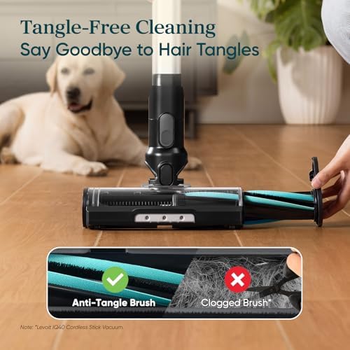 Levoit Cordless Vacuum, Up to 70 Minutes, Lightweight, Charging Dock | HEPA Filter, Powerful Suction, Anti-Tangle Brush, Carpets & Hard Floors, 180° Lay-Flat Design, LVAC-200 MAX