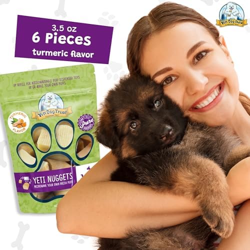 Yeti Refill Nuggets for Puff & Play Toys, Yak Cheese Treats, 6 Pc, Turmeric