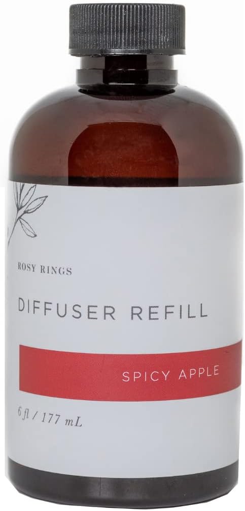Rosy Rings Fragrance Diffuser Oil Refill 6oz - Aromatherapy, Scented Air Freshener Deodorizer Oil, Scented Refill for Home, Kitchen, Living Room, Decor Gifts Essential Oils