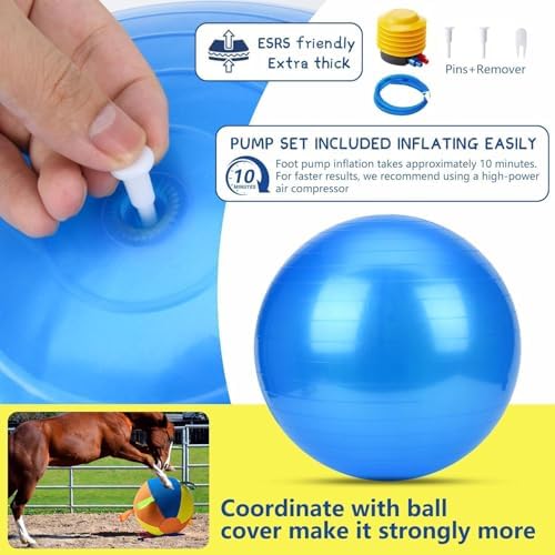 Herding Ball for Dogs, 18.5" Outdoor Dog Balls for Small & Medium Breeds