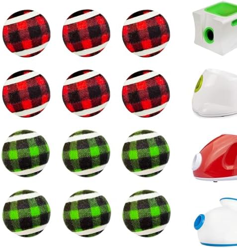 X-Small Dog Tennis Balls Dog Toys Ball 1.5" Pack of 12, Fit Ball Launchers,Dog Toys