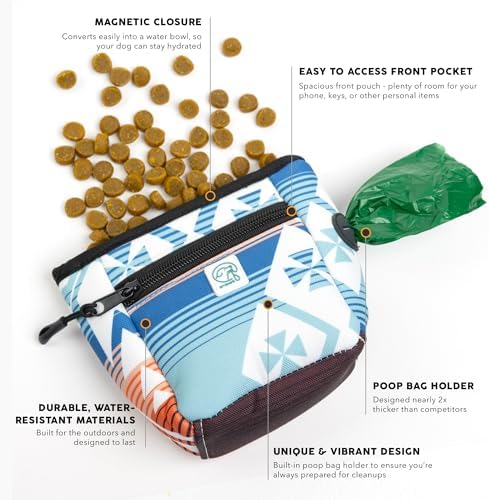 Embark Dog Treat Pouch - Waterproof Training Bag & Portable Water Bowl