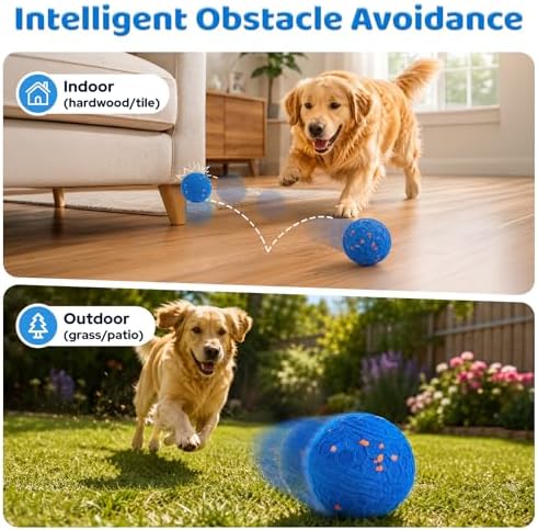 Smart Interactive Dog Ball Toy for Medium and Large Dogs, Dog Herding Ball