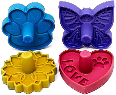 SodaPup Unstoppables – Stoppers & Stands for Treat Dispensers Made in USA from Non-Toxic, Pet Safe, Food Safe Nylon Material to Make Filling Treat Dispensers Easy & Mess-Free – 4 Pack