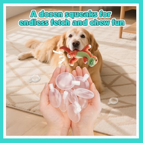 Squeakers for Dog Toys - 12pcs 45mm Replacement Dog Toy Squeakers