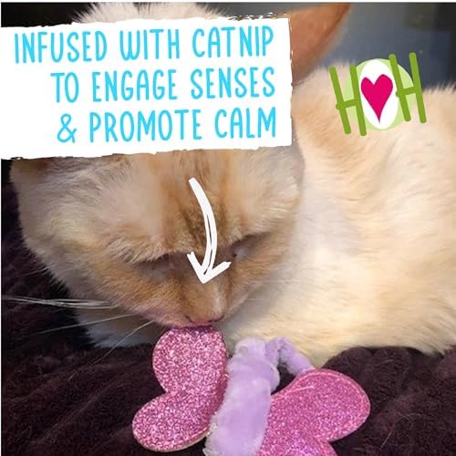 HuggleKats Cat Toys - Kitten Toys for Bored Indoor Cats, Perfect for Moving, Exercise, Biting & Chewing - Bindies (2 Pack)
