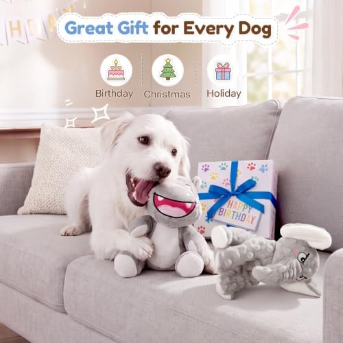 Stuffed Squeaky Dog Toys - Dogs' Favorite Companion for Play & Carry