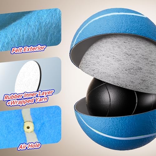HETOO Tennis Balls for Dogs, Large Dog Toys, Herding Ball, 9.5 Inch