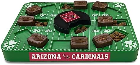 Pets First NFL Arizona Cardinals Puzzle Toy, Puzzle Treat Dog Toy, Interactive Dog Treat Toy, Dog Puzzle