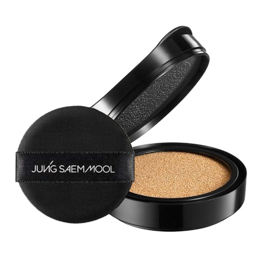 JUNG SAEM MOOL Essential Skin Nuder Cushion Refill | Natural Finish, Buildable Coverage Cushion Foundation by Korean Makeup Artist (Refill Only, 0.49 Fl Oz, SPF 50), 25 Bronze