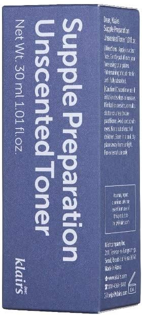 Dear Klairs Unscented Toner | Non-Irritation for Sensitive Skin, Instant Soothing, Skin Flooding & Layering, Hyaluronic Acid, Korean Skin Care, Vegan, Essential Oil Free, 1.01 fl oz