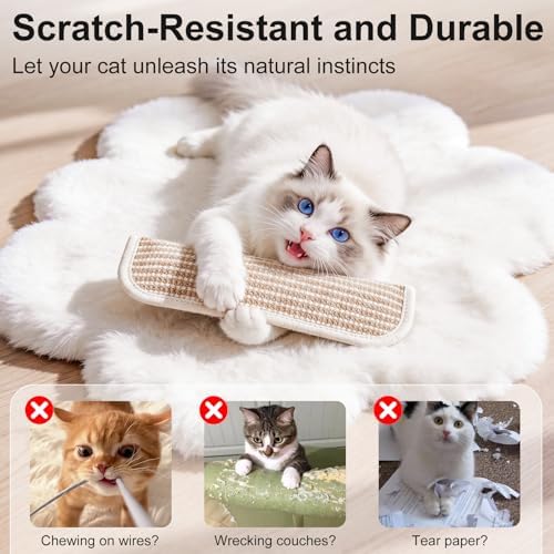 Cat Toys, 2 Pack Sisal Catnip Pillow Toys with 8000mg Catnip
