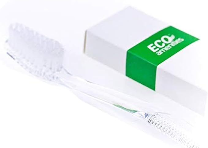 ECO amenities Travel Toothbrush & Toothpaste Kit - Individually Wrapped Disposable Toothbrushes - Peppermint Travel Toothpaste Tubes - Bulk Hotel Dental Kit - Pack of 1, Peppermint