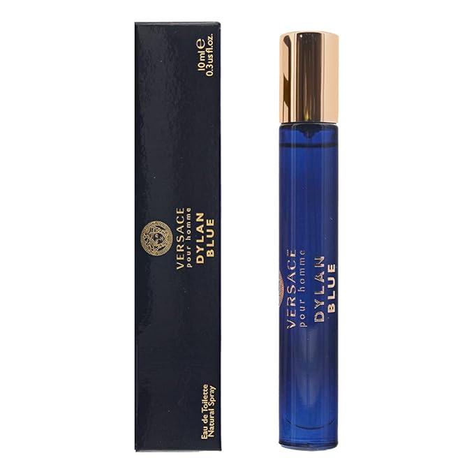 Versace Pour Homme Dylan Blue for Men 0.3 oz Eau de Toilette Travel Spray