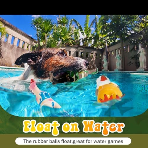 Silipull 6 Pcs Squeaky Rubber Chicken Dog Toys Latex Chew Toys, Cute