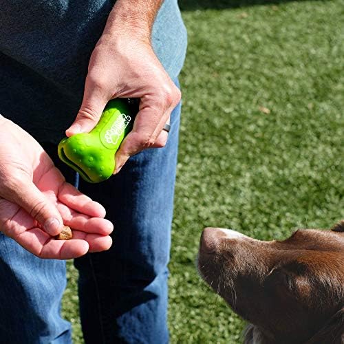 Dog Treat Pouch, Bone, Green