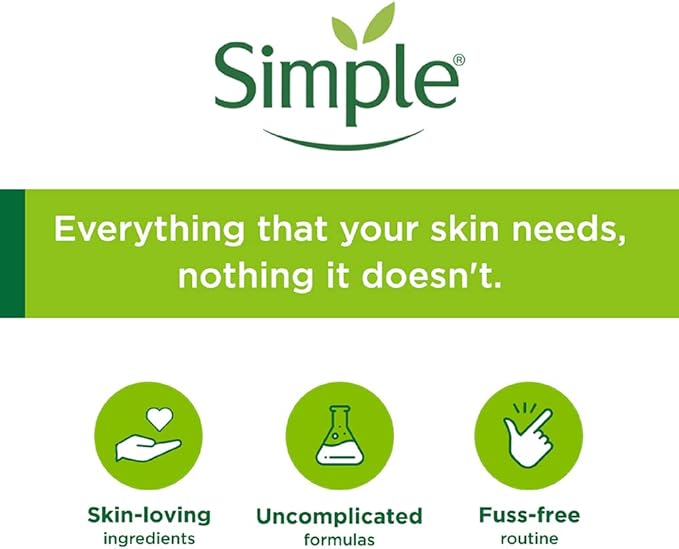 Simple Kind to Skin Cleansing Facial Wipes, 25 Count (Pack of 6)