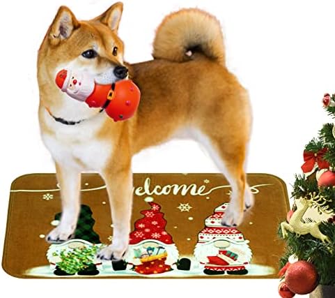 Fumwase 3 Pieces Dog Christmas Chew Toys Latex Squeaky Toy Funny Interactive Dog Toys for Xmas Small Medium Puppy Pet