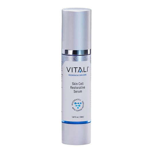 Vitali 2% GHK-Cu Copper Peptide Serum – Lightweight Hydrating Serum for Smoother, Radiant-Looking Skin – 1.69 fl oz