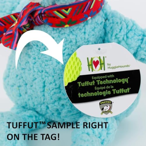 HuggleHounds Knottie Plush Dog Toy - Dog Stuffed Animal Toy, Puppy Toys, for Small, Medium & Large Dogs, Durable Plush to Keep Them Busy, Officially Licensed- Willie the Wildcat, Small