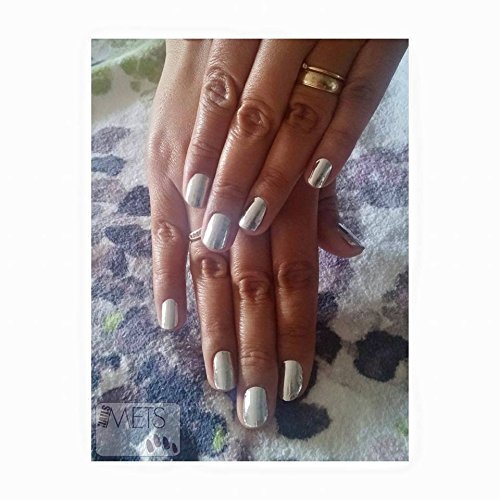 Minx Nails, Silver Chrome, Nail Wrap