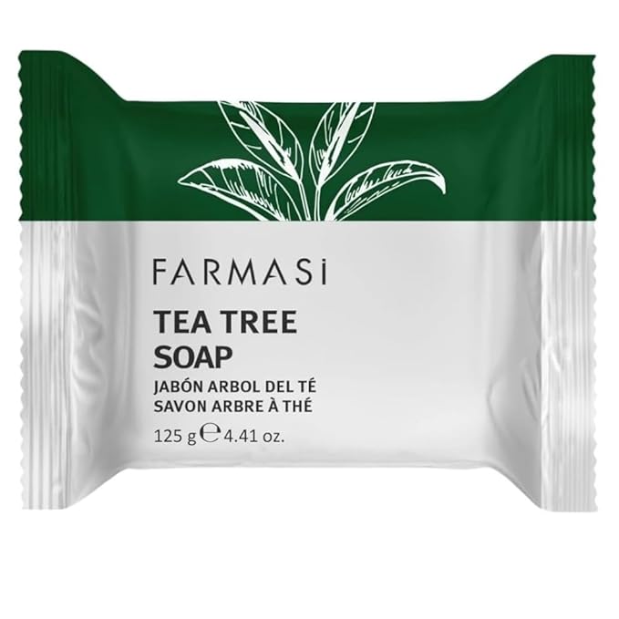 FARMASi Tea Tree Soap, Blemish Prone and Oily Skin Cleansing Bar for Face and Body, Clarifying Daily Cleanse, 4.41 oz