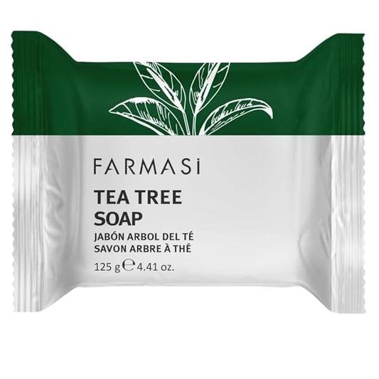 FARMASi Tea Tree Soap, Blemish Prone and Oily Skin Cleansing Bar for Face and Body, Clarifying Daily Cleanse, 4.41 oz