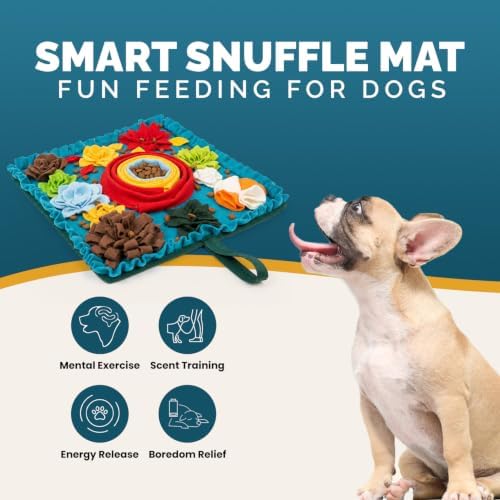 PET ARENA Dog Snuffle Feeding Mat, Adjustable Nose Work Activity Toy