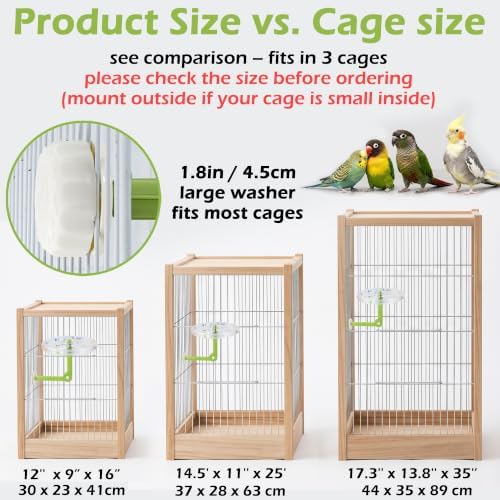 90°/180° Adjustable Spinning Bird Perch for Cage with Beads & Sounds