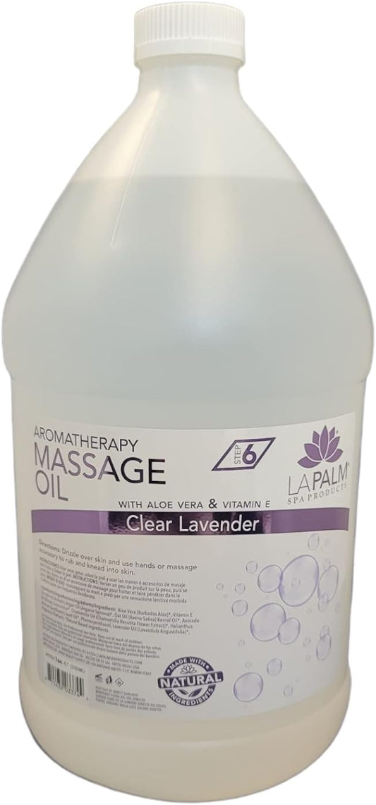 La Palm Aromatherapy Massage Oil 1 Gal (Sweet Lavender Dreams)