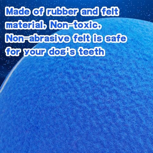 Banfeng Giant 8" Dog Tennis Ball Big Pet Toys Outdoor Sports Ball Interactive Dog Toy for Small Medium Large Dog(Blue)