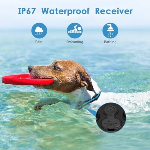 PIOUNS Shock Collar for Dogs, Dog Training Collar with Remote, 3 Modes