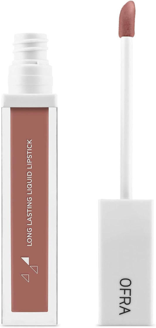 Ofra Long Lasting Liquid Lipstick - Bel Air | Nude Matte Lipstick with Peach Undertones | 8g